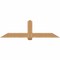 Ekena Millwork Eugene Smooth Timber Gable Bracket, Western Red Cedar, 72"W x 21"H x 5 1/2"D x 5 1/2"F, 7/12 Pitch GBW072X21X0606EUG00SWR - alternate 1